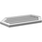 Ekena Millwork Half Round Surface Mount PVC Gable Vent: Functional, w/ 2"W x 1-1/2"P Brickmould Frame, 30"W x 15"H GVPHR30X1502SF - alternate 4